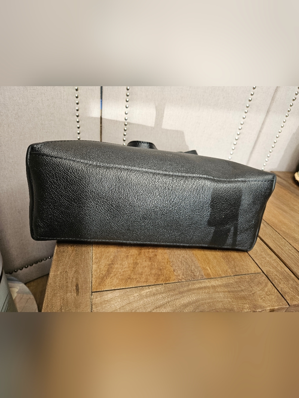 Portland Leather Goods Oversize Naomi Pebbled Black - Picture 8 of 13